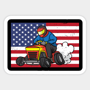 American Lawn Mower Sticker